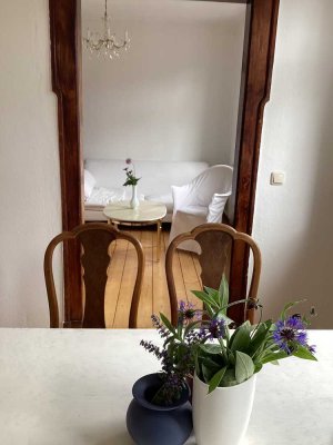 Möblierte 4-Zimmer Wohnung mit 72 m² in Jena-West, Jugendstil, Holzdielen