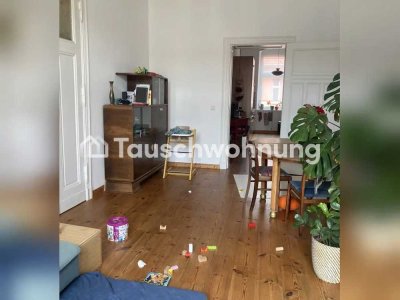 Tauschwohnung: Berliner Altbau-3ZKB mit Balkon gegen 3 ZKB mit Garten