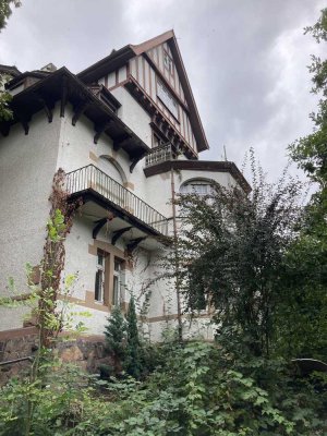 Jugendstilvilla am Neckar mit Blick auf die Altstadt