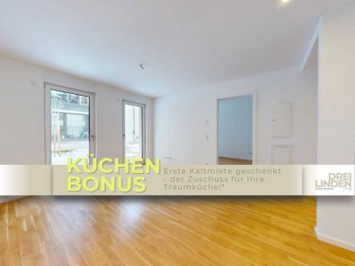 Neubau DREILINDEN Living: Moderne 2-Zimmer-Wohnung mit Terrasse und KÜCHENZUSCHUSS