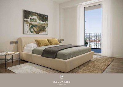 Moderne 3-Zimmer-Wohnung am Marienplatz mit Frühstücksbalkon