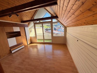 ruhige Dachgeschossgarconniere mit offener Galerie und sonniger Terrasse