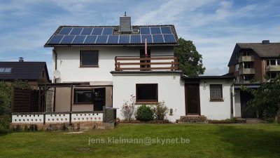 Hus an de Elv — Freistehendes Einfamilienhaus (121 m²) + 743 m² Garten, Elbnähe, Carport