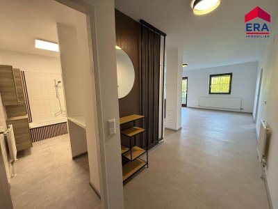 Modern sanierte 2-Zimmer-Mietwohnung mit Terrasse, Garten &amp; Grünblick in Lanzendorf – ruhige Lage