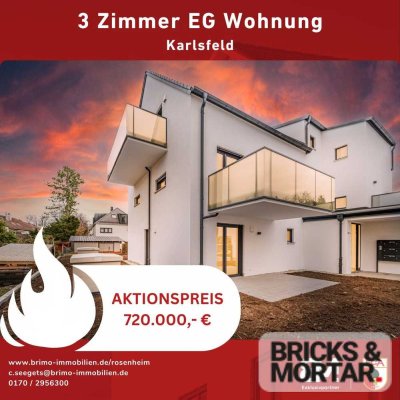 Attraktives Wohnkonzept nahe Karlsfelder See: 3 Zimmer im Grünen und bequemer München-Anbindung