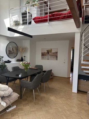 Exklusive Maisonette in Leipzig Schleußig-voll möbliert, 2 Bäder, Balkon, 2x Stellplatz