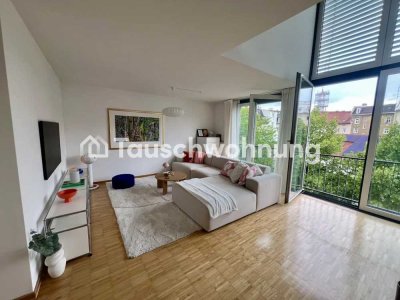 Tauschwohnung: Helle, ruhige Maisonettewohnung zentral mit Dachterrasse
