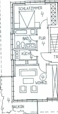 Freundliche und gepflegte 2-Raum-Wohnung mit Balkon und EBK in Eisingen