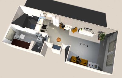 1 Zimmer-Apartment - möbliert - (10 Min. entfernt von Pasing/Laimer Platz/Großhadern)