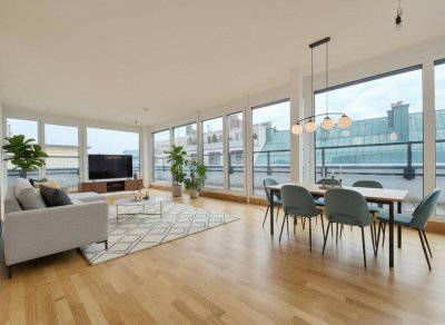 Ein Wohngenuss der Moderne mit außergewöhnlicher Terrasse - 3-Zimmer-Erstbezug mit stilvoller Ausstattung - U4-Station Friedensbrücke in Gehweite