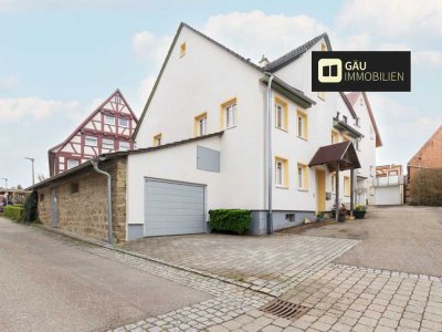 Lichtdurchflutetes Einfamilienhaus mit Terrasse, Garten und Garage in Gebersheim