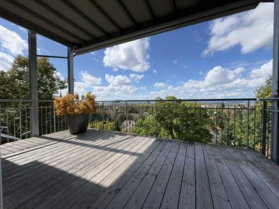 Exponierte Lage mit unverbaubarem Traumblick in Herdern - einmaliges Penthouse !