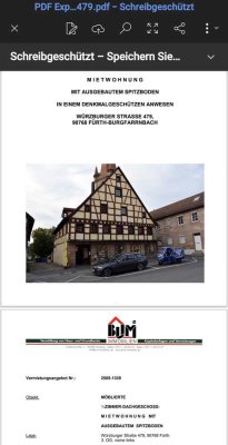 1-Zimmer-Wohnung in Fürth Burgfarnbach