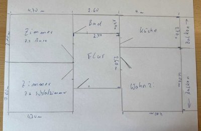 Helle 3-Zimmer-Wohnung mit Balkon im 2. OG in Osnabrück Innenstadt