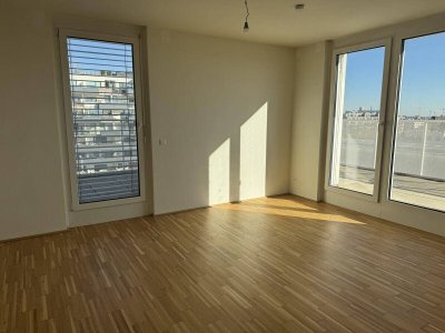 3-Zimmer-Dachgeschosswohnung mit der Terrasse und Weitblick | Klimaanlage | U2 Aspernstraße direkt vor der Tür |Top 3.89