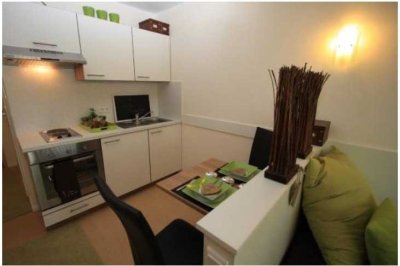 Exklusives 1-Zimmer-Apartment im Uni Apart (29 m²) mit Terrasse und Gartenblick