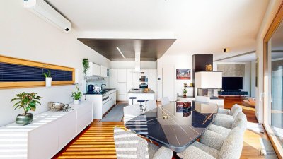 Elegante Familienvilla mit Spa, Garten und Panoramablick