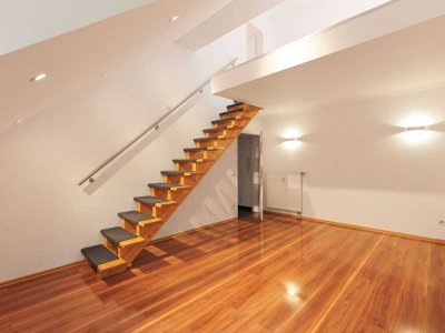 Helle Maisonettewohnung mit moderner Ausstattung und Galerie – ideal für Singles oder Paare