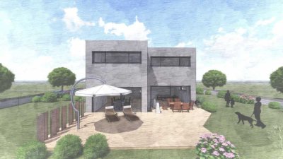 Wir bauen für Sie auf Ihrem Grundstück - modernes Architektenhaus