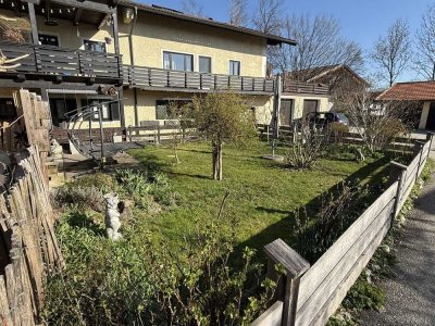 Ruhig und zentral in Halfing- Attraktive 3- Zimmer- Erdgeschosswohnung mit großem Südgarten