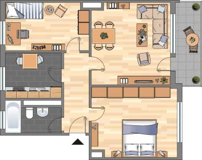 Demnächst frei! 3-Zimmer-Wohnung in Dortmund Wickede