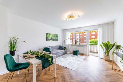 PROVISIONSFREI: Frisch sanierte 3-Zimmer-Wohnung mit Balkon und Garage - sofort bezugsfrei!