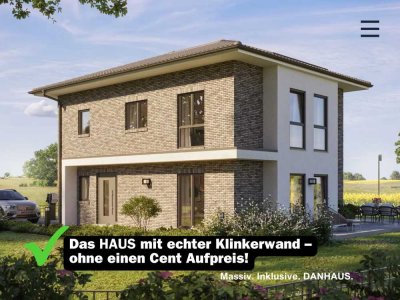 Außen massiv. Innen gemütlich. Danhaus mit Klinkerwand zum Nulltarif!