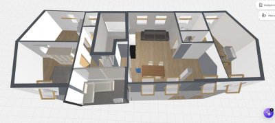 Moderne 3,5-Zimmer Dachgeschosswohnung mit Balkon in Wittenau