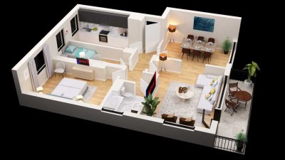 Traumhafte 3,5-Zimmer-Wohnung mit Kurpark-Blick