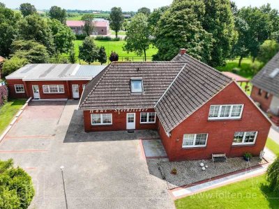 Ortskern Ditzum: Wohnhaus mit 4 Wohneinheiten und  weitläufigem Garten