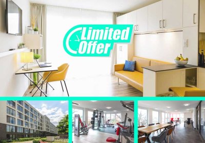Limited Offer - Urban Living Erlangen: Voll möbliertes Premium-Studio inkl. Strom & WLAN