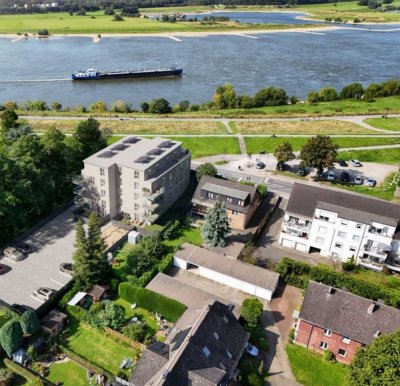 Exkl. Neubau 2-Z-ETW, gehob. Innenausstattung mit Balkon, EBK und Rheinblick in Duisburg