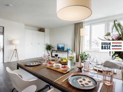 URBAN BASE: Großes 4-Zimmer-Apartment mit stilvoller Möblierung, EBK, BALKON, Dachterrasse & ALL-...