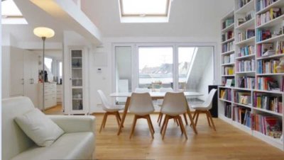 LOFT-Dachgeschoss auf der Berger Straße / Merian Platz doch ruhig! Balkon-Loggia mit Taunus