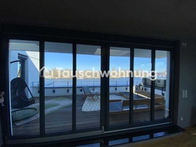 Tauschwohnung: Penthouse Wohnung Alt-Stralau mit Wasserblick