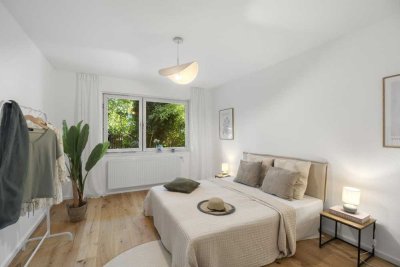 Seltene Gelegenheit - frisch renovierte 4-Zimmer-Wohnung mit Südterrasse & Gartenanteil