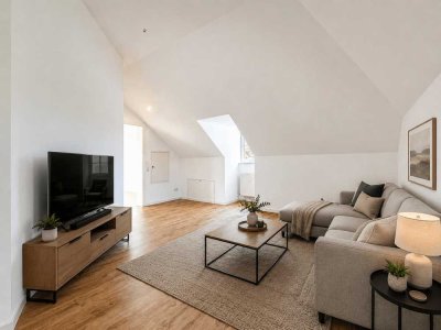 Dachschrägen, Balkone, Wohngefühl: besondere Mansardenwohnung in Passau