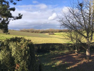 Entspanntes Wohnen - DHH mit großem Garten, Balkon, Terrasse & Einzelgarage in Feldrandlage.