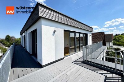 Exklusives Penthouse in grüner Umgebung - barrierefrei mit Aufzug in kleiner Stadtvilla & nachhaltig