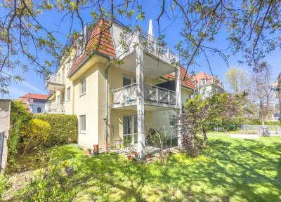 ERSTKLASSIGE 2 ZI. GARTEN-WOHNUNG ALS KAPITALANLAGE - IN RUHIGER LAGE MIT EIGENEM GARTENANTEIL