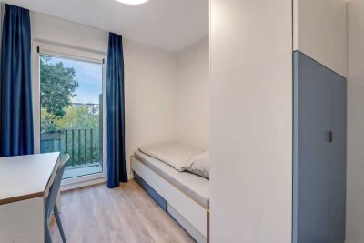 Mietrabatt - Voll möbliertes Privatzimmer mit Balkon in einer gemischten 5er WG