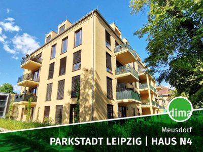 NEUBAU Parkstadt Leipzig: Süd-Balkon, Vollbad, HWR, Parkett, Stellpl., Keller, Lift u.v.m.