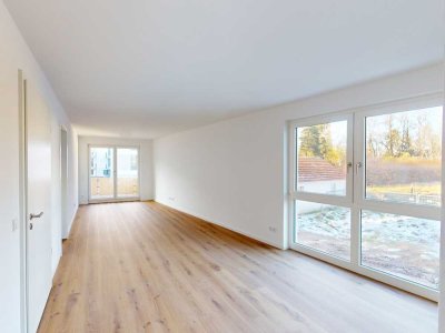 3-Zimmer-Neubauwohnung mit außergewöhnlichem Schnitt und EBK