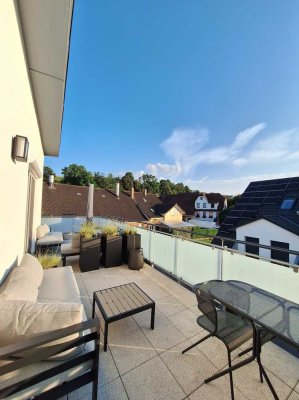 Hochwertige, möblierte 3-Zimmer-Penthouse-Wohnung mit Klimaanlage, Smart Home, Wallboxen!