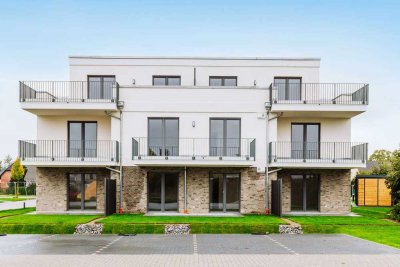 Neubau-Wohnung zentral in Fredersdorf - Mit Stellplätzen, Balkon, Fußbodenheizung, Abstellraum