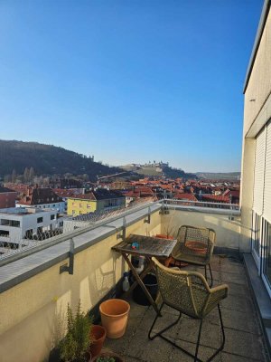Exklusives 4-Zimmer Penthouse mit Balkon im 10. OG in Würzburg-Sanderau