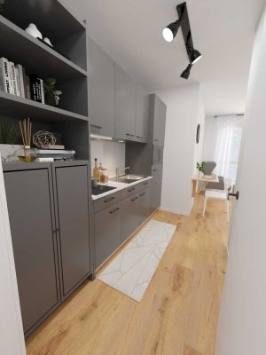 Kompaktes Design-Apartment – möbliert, ausgestattet & bezugsbereit ab 01.09.2025 Apartment Nr. 10