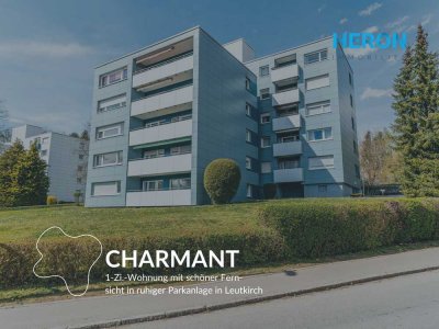 CHARMANT - 1-Zi.-Wohnung mit schöner Fernsicht in ruhiger Parkanlage in Leutkirch