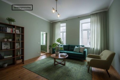 ++NEU++ Für Bastler: 2-Zimmer Altbau-Wohnung (sanierungsbedürftig) - gut adaptierbarer Grundriss