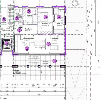 3-Zimmer-Erdgeschosswohnung mit Aufzug, Terrasse und EBK in Kurpark-Nähe